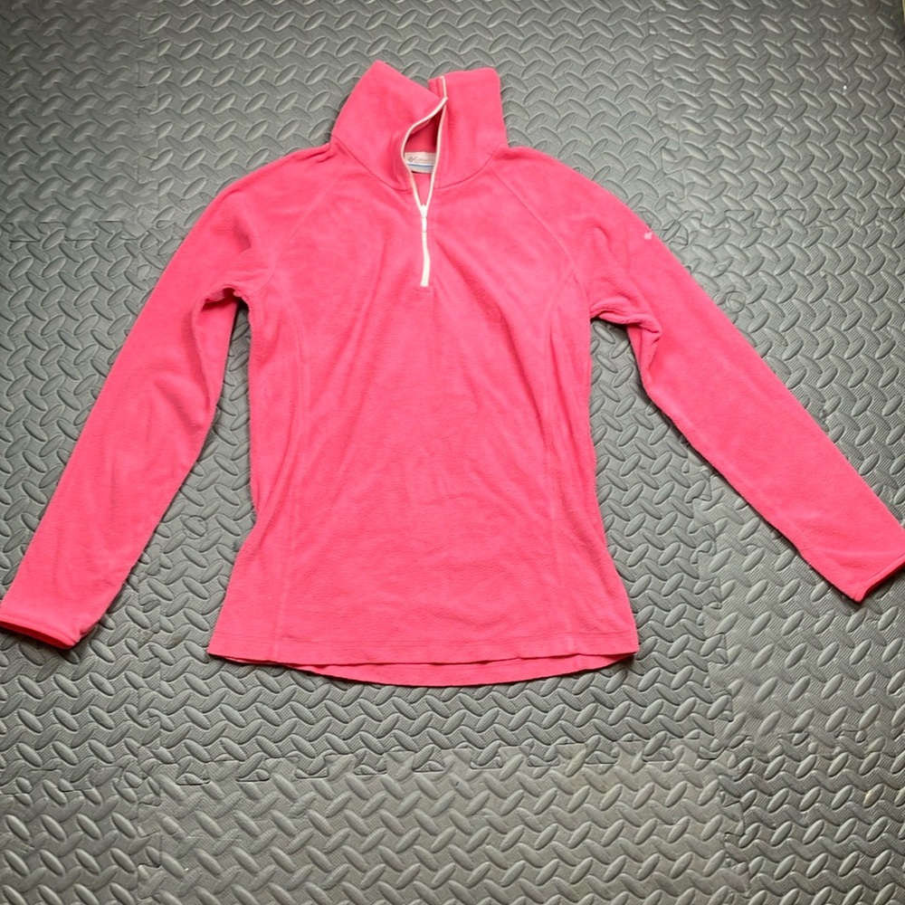 Columbia Sportswear Company Women's Pink Quarter-Zip Sweatshirt Size S‎